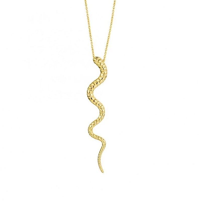 Kette mit Schlangenanhänger aus 925er Sterlingsilber