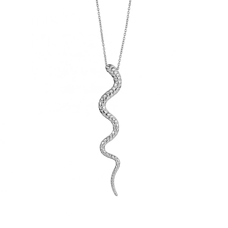 Kette mit Schlangenanhänger aus 925er Sterlingsilber