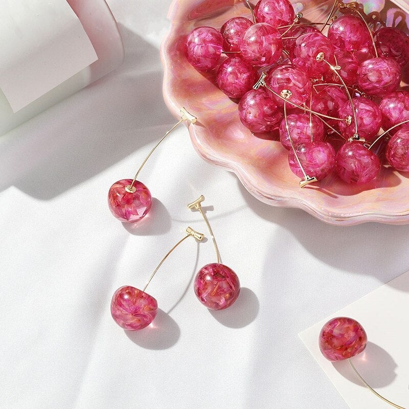 „Pink Cherry“ Ohrringe