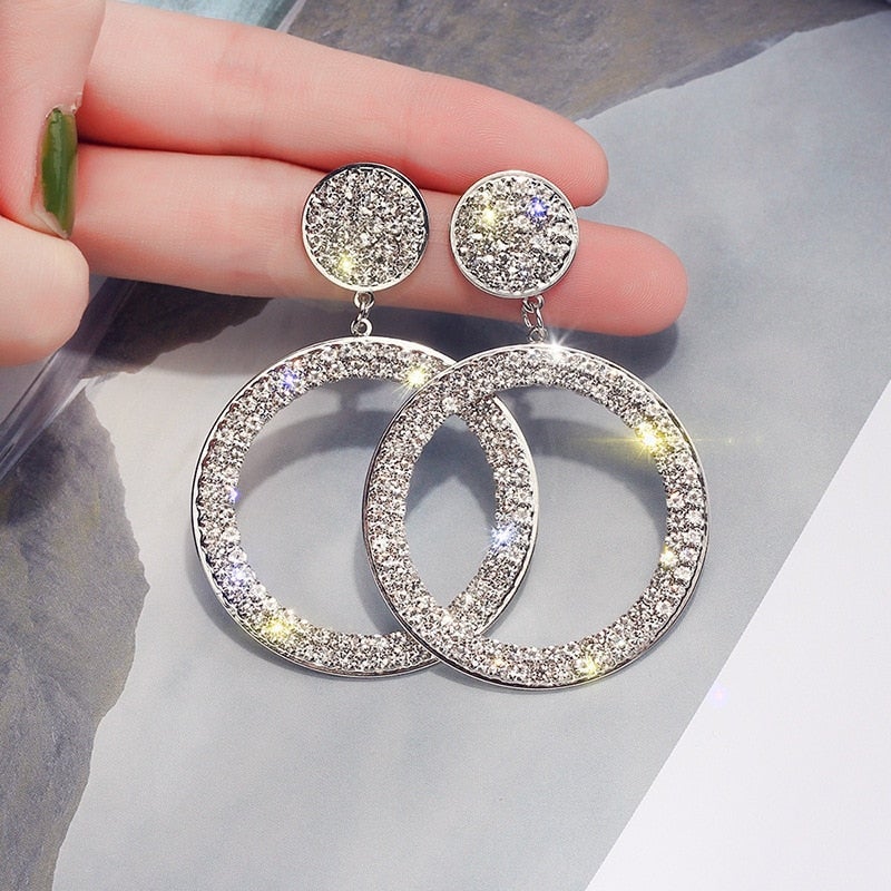 Zirkonia Ohrringe in Gold und Silber