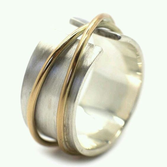 Vintage Gold- und Silberring