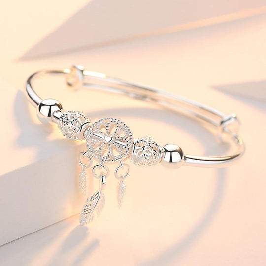 925 Silber Verstellbares Traumfänger Armband