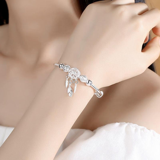 925 Silber Verstellbares Traumfänger Armband